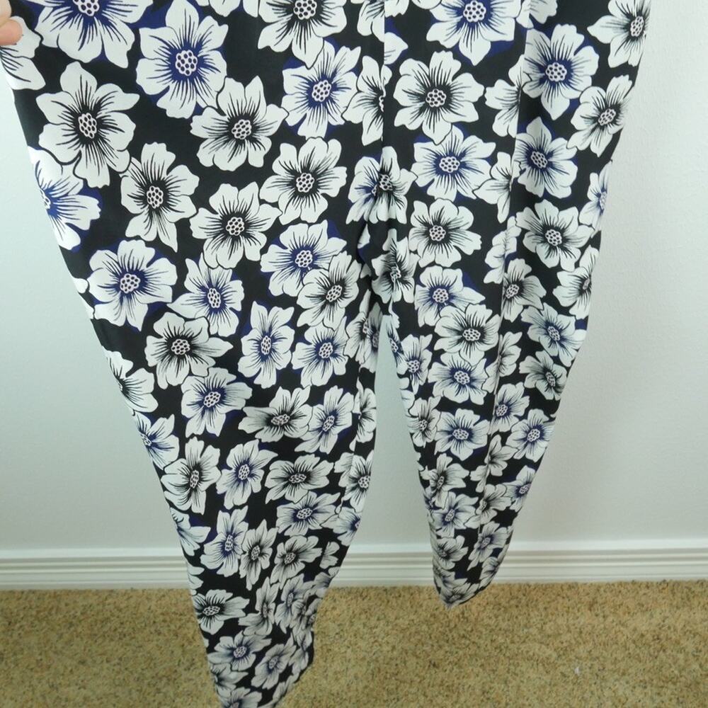 Kate Spade Floral Hollyhock Jumpsuit XXL Silk Blend NO BELT Preppy Spring Summer - Picture 8 of 13